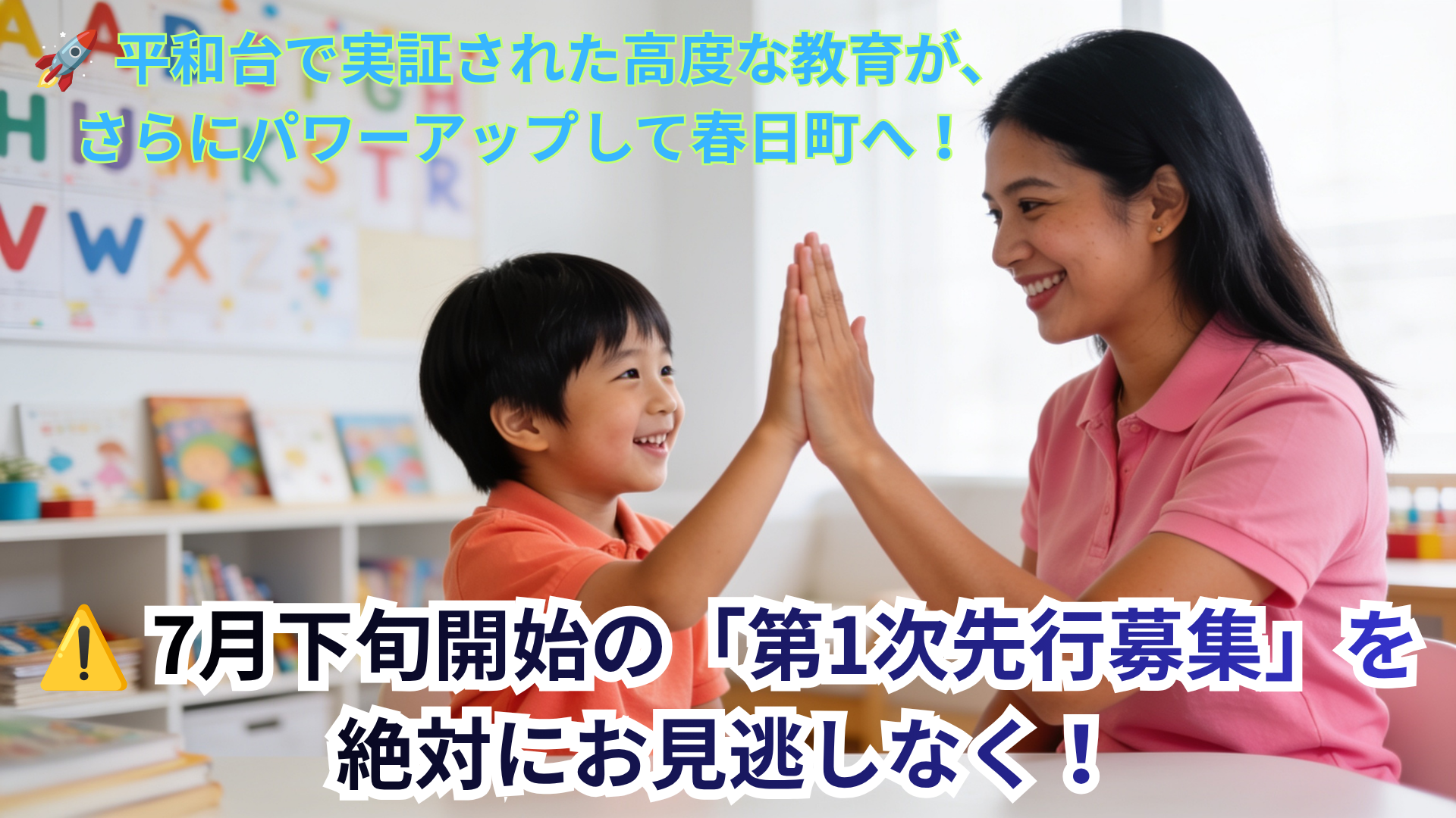 🚀 平和台で実証された高度な教育が、さらにパワーアップして春日町へ！